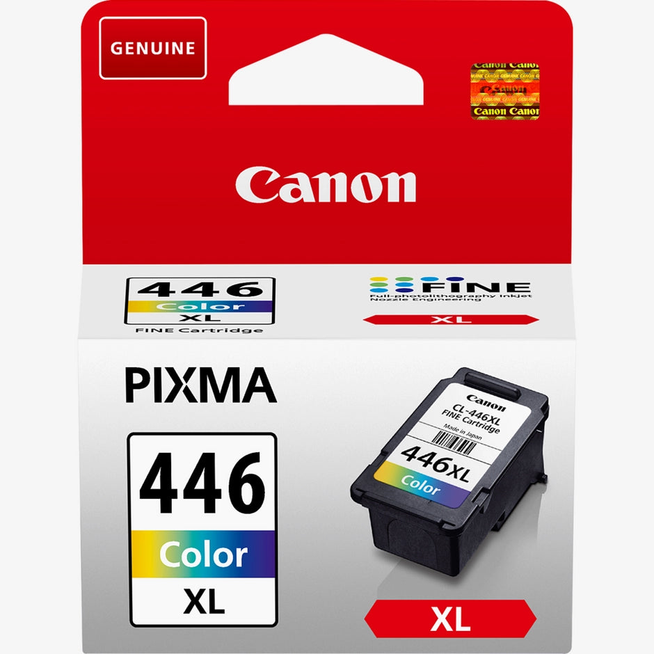 عبوة حبر كانون (Canon) أصلية ملونة عالية الإنتاجية موديل CL-446XL - ثلاثية الألوان - تقنية FINE - متوافقة مع PIXMA MG2440 و MG2540 و MG2940 و MG3040 و TR4540 عبوة حبر كانون (Canon) أصلية ملونة عالية الإنتاجية موديل CL-446XL - ثلاثية الألوان - تقنية FINE - متوافقة مع PIXMA MG2440 و MG2540 و MG2940 و MG3040 و TR4540