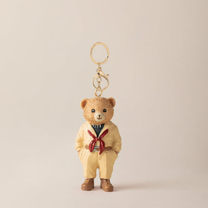 Cookie Bear Keychain in Cream - Adorable Accessory
