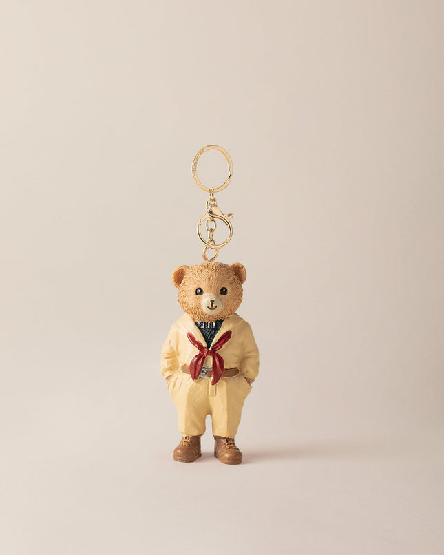 Cookie Bear Keychain in Cream - Adorable Accessory