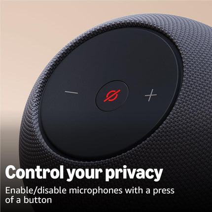 مكبر الصوت الذكي أمازون إيكو دوت ماكس (Amazon Echo Dot Max) مع أليكسا - صوت عالي الدقة - موزع ذكي مدمج - لون جرافيت