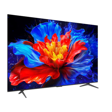 تلفزيون تي سي إل (TCL) مقاس 65 بوصة بدقة 4K HDR ونظام Google TV - موديل 65P8K - معالج Ai-PQ - تقنية Dolby Audio - تحكم صوتي - أسود