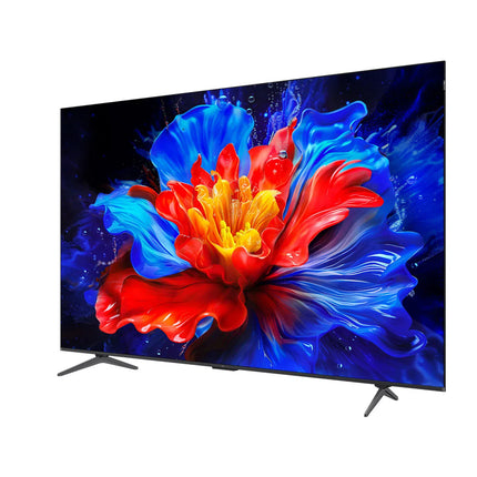 تلفزيون تي سي إل (TCL) مقاس 65 بوصة بدقة 4K HDR ونظام Google TV - موديل 65P8K - معالج Ai-PQ - تقنية Dolby Audio - تحكم صوتي - أسود