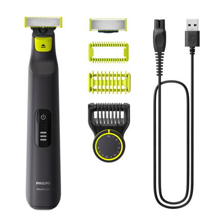 ماكينة حلاقة وتشذيب فيليبس ون بليد برو QP6542/10 للوجه والجسم