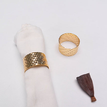 Karaca Home Marcello Gold Napkin Ring Set of 2