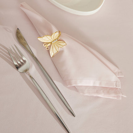 Caroline No-Iron Cloth Napkins Set - Powder (2 Pcs)