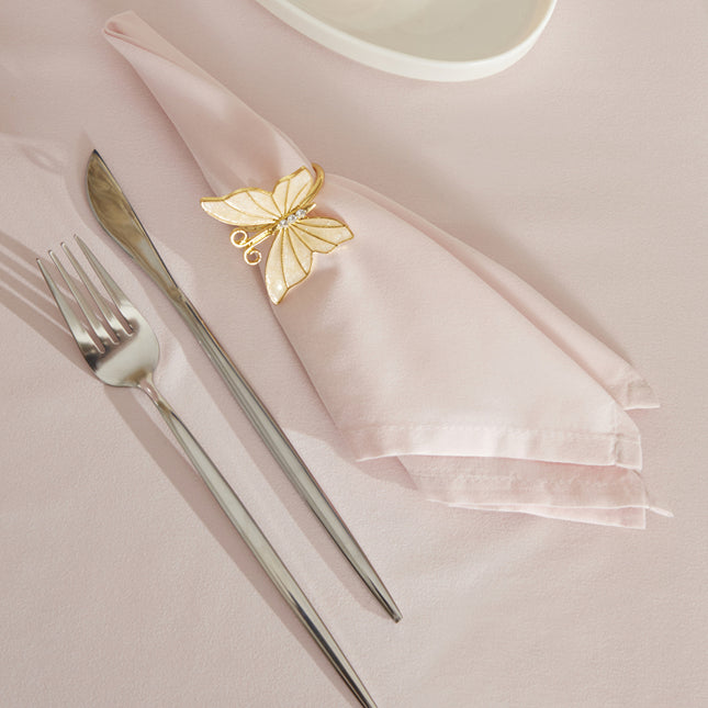 Caroline No-Iron Cloth Napkins Set - Powder (2 Pcs)