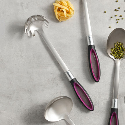 KARACA Swan Bordeaux Pasta Spoon 18/10 Stainless Steel