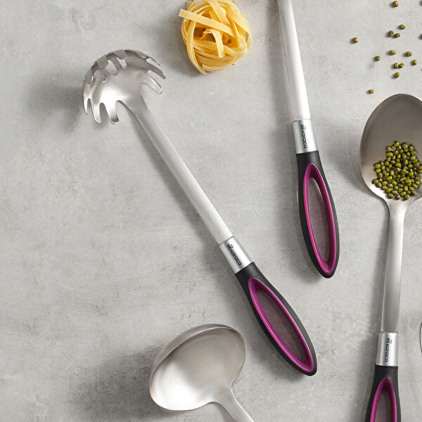 KARACA Swan Bordeaux Pasta Spoon 18/10 Stainless Steel
