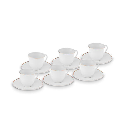 KARACA Seraf New Bone Coffee Cup Set 90ml - 6 Pieces