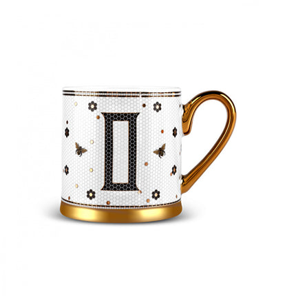Karaca Letter O Bone China Mug 330ml White
