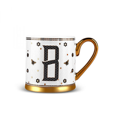 KARACA Letter B Bone China Mug 330ml White