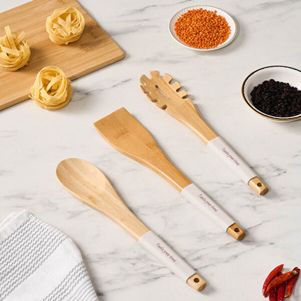 Crick Crack Harmony 3-Piece Wooden Kitchen Utensil Set