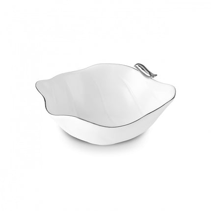 Karaca x Muge Anli Platinum Bird Bowl Bone Porcelain