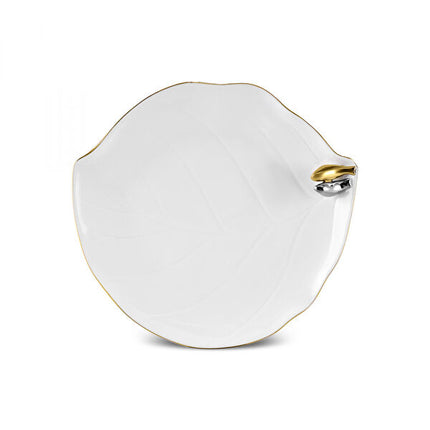 Karaca x Muge Anli Bird Dessert Plate Gold 21cm