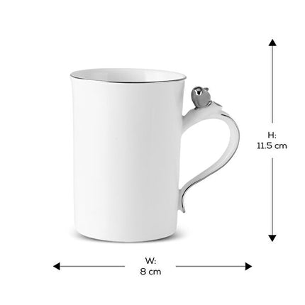 Karaca Müge Anlı Platinum Bird Bone China Mug 300ml