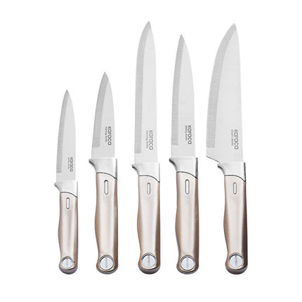 KARACA Mastermaid 6-Piece Knife Set Mineral Gold Finish