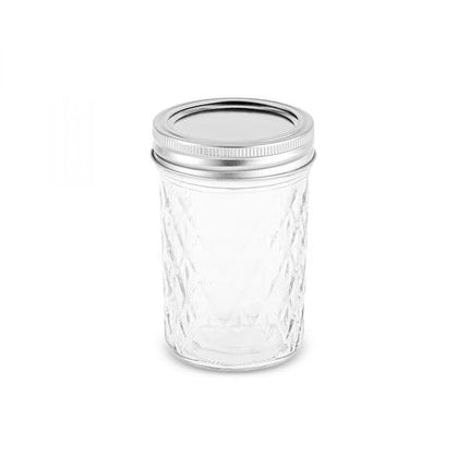 Karaca x Refika Glass Storage Jar 250ml Baklava Pattern