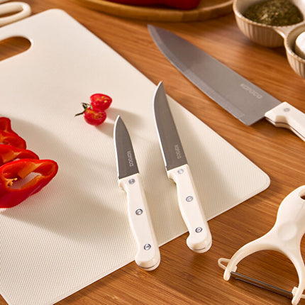 Karaca Sharp 4in1 Cream Knife Set 6 Pieces with Board