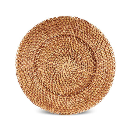 Veranda Light Brown Rattan Placemat 33cm Round