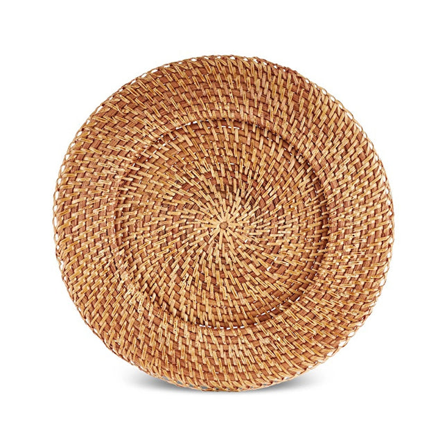 Veranda Light Brown Rattan Placemat 33cm Round
