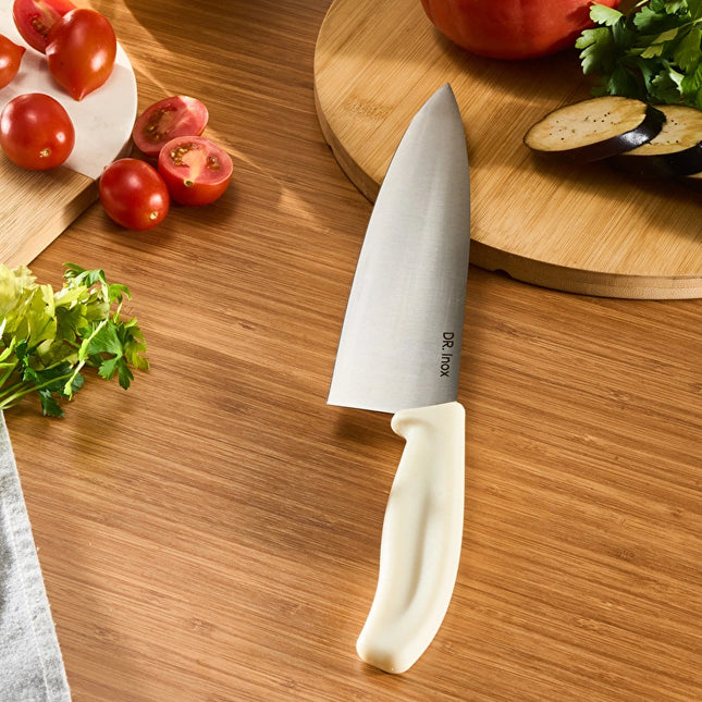 DR.INOX Professional Chef Knife 33cm Cream Finish