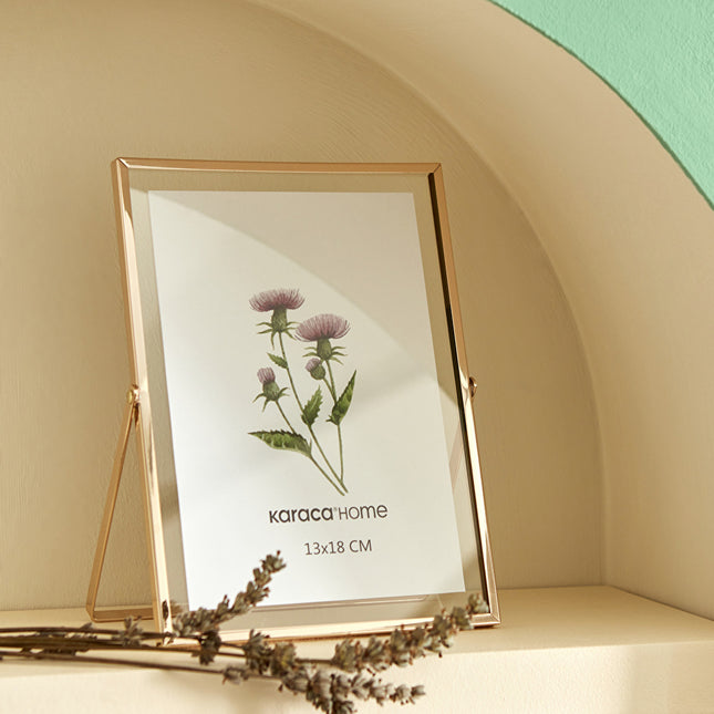Karaca Home Magic Gold Metal Picture Frame 15x20 cm