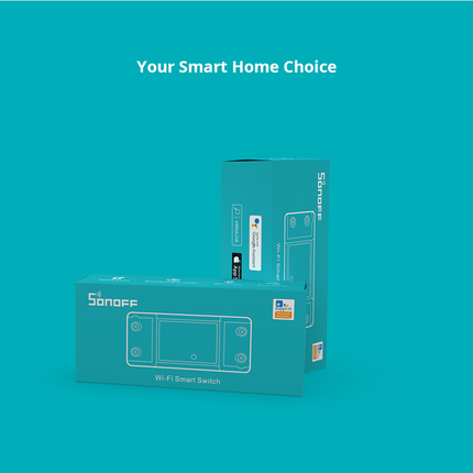BASICR2 SONOFF BASICR2 Wi-Fi Smart Switch – DIY On/Off Module, Voice Control, 10A, App Scheduling