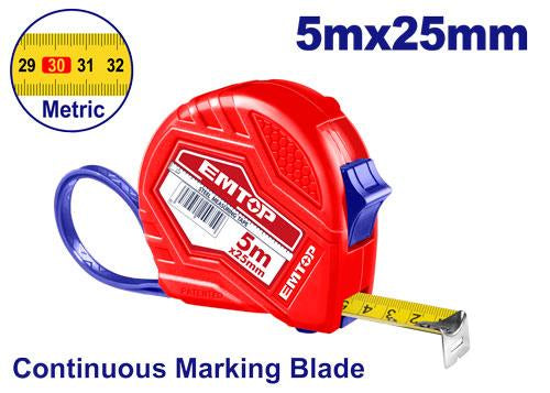 EMTOP EMTP15202 Measuring Tape 5m × 25mm