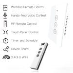 MOES WiFi + RF Smart Curtain Wall Switch – US Type – Single – White MOES WiFi + RF Smart Curtain Wall Switch – US Type – Single – White