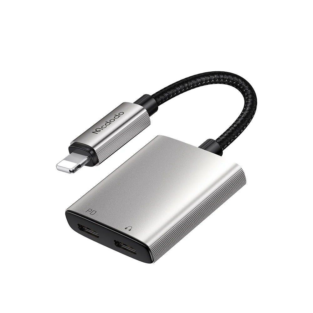 Mcdodo 2-in-1 USB-C to USB-C + 3.5mm Audio Converter Adapter