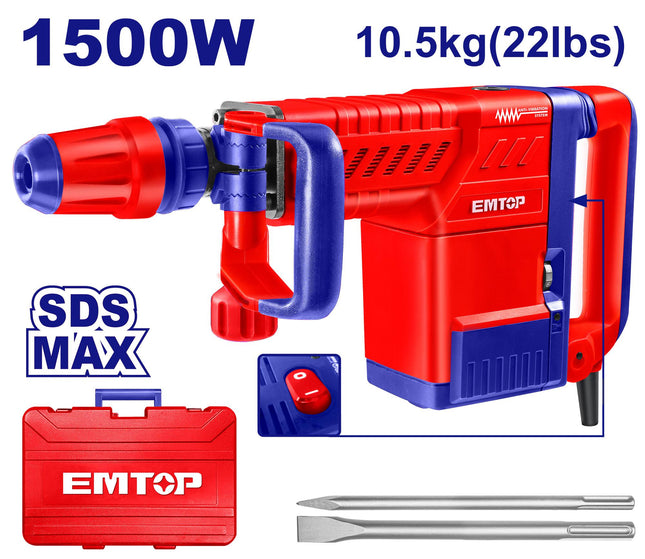 EMTOP 1500W 10kg Demolition Breaker