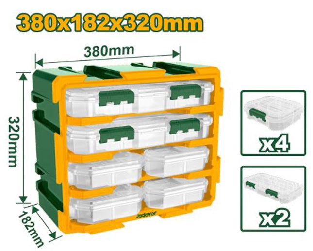  JADEVER 6‑Drawer Modular Storage Tower