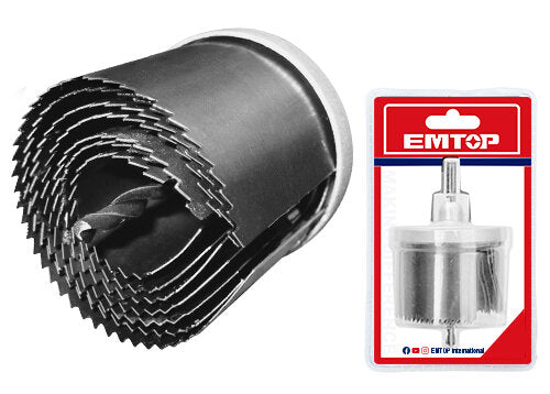 EMTOP Hole Saw Set - 7 Pieces (26–63 mm)