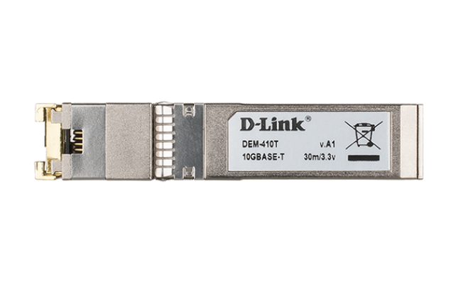 D-Link DEM-410T SFP+ 10GBASE-T Copper Transceiver