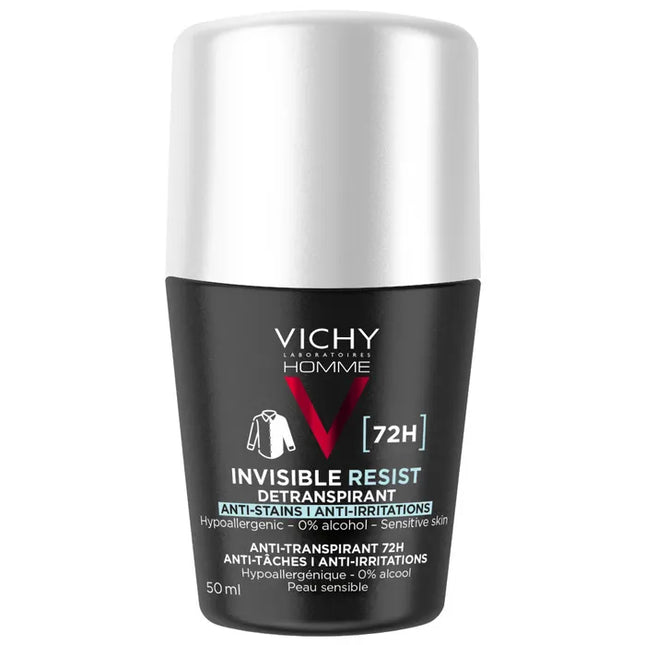 Vichy Man Invisible Resist 72H Anti-Perspirant Roll-On