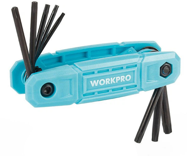 Buy WORKPRO 8-Piece Folding Torx Key Set – Durable CR-V Steel – Xmart
