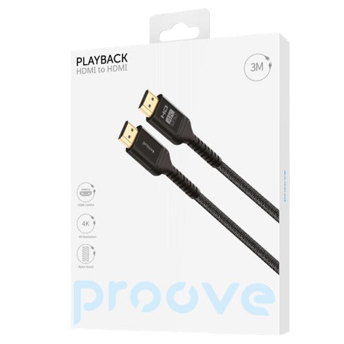 كابل Proove PlayBack HDMI إلى HDMI - 3 متر كابل Proove PlayBack HDMI إلى HDMI - 3 متر