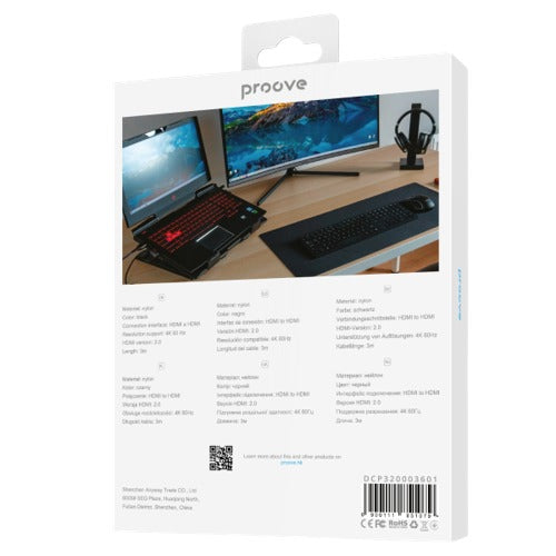 كابل Proove PlayBack HDMI إلى HDMI - 3 متر كابل Proove PlayBack HDMI إلى HDMI - 3 متر