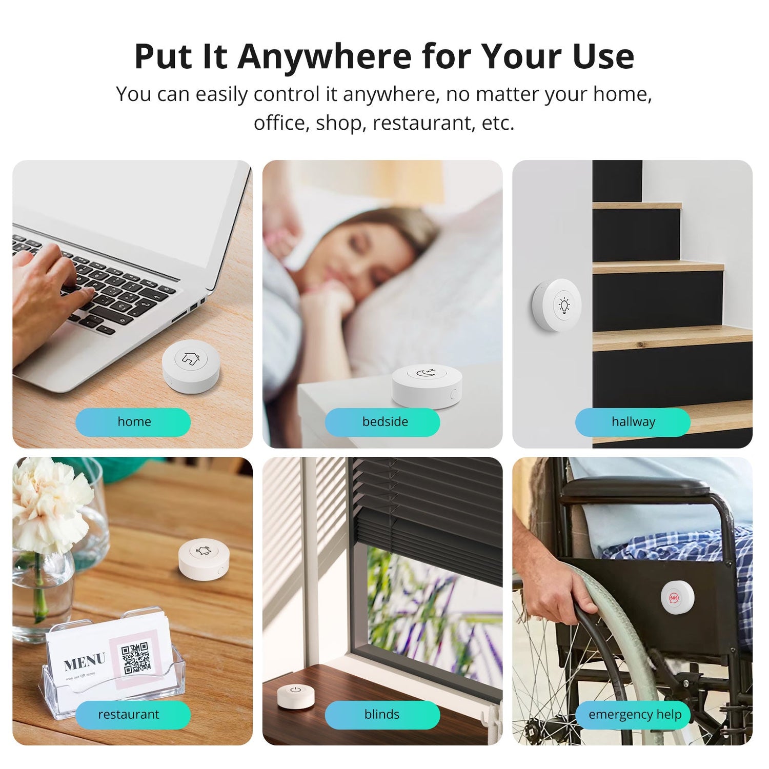 زر تحكم ذكي لاسلكي بتقنية Zigbee زر تحكم ذكي لاسلكي بتقنية Zigbee