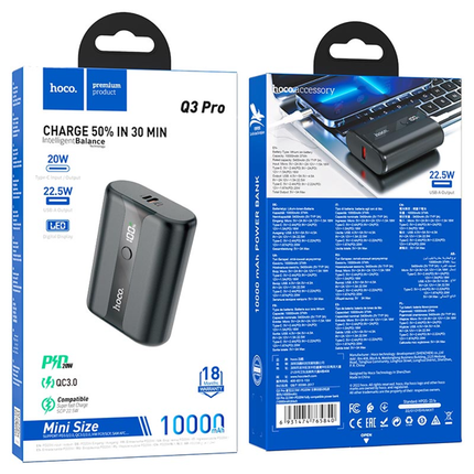 Q3 Pro Power Bank 10000mAh 22.5W Fast Charging PD20W