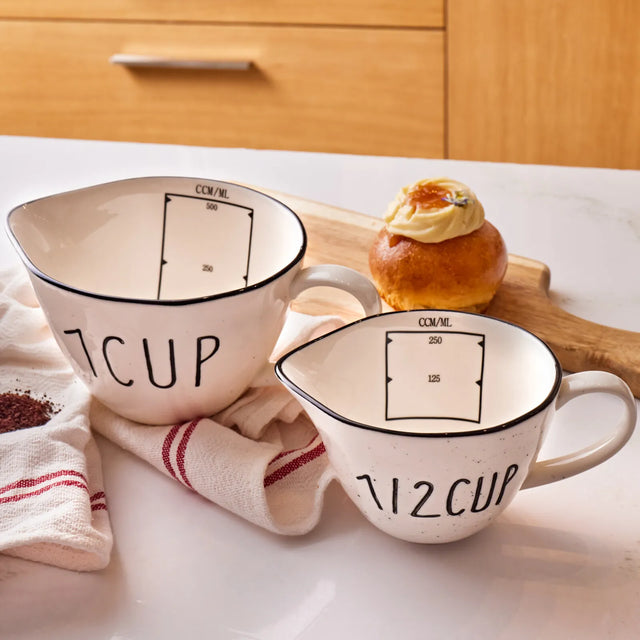 KARACA VEVA Measuring Set White - Kitchen Baking Tools