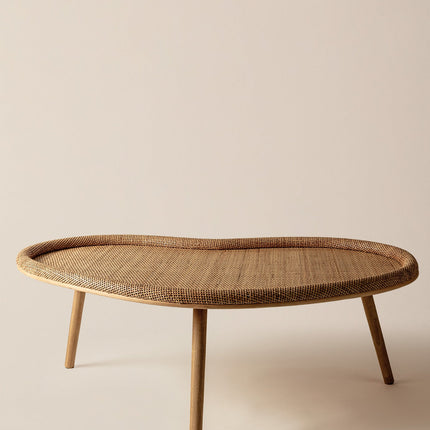 Perla Natural Rattan Table – Elegant Coffee Table