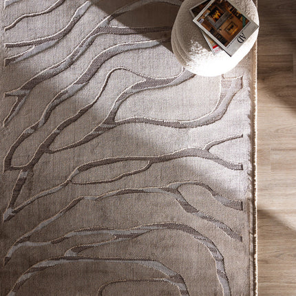Farce Beige Carpet - Elegant Contemporary Floor Covering