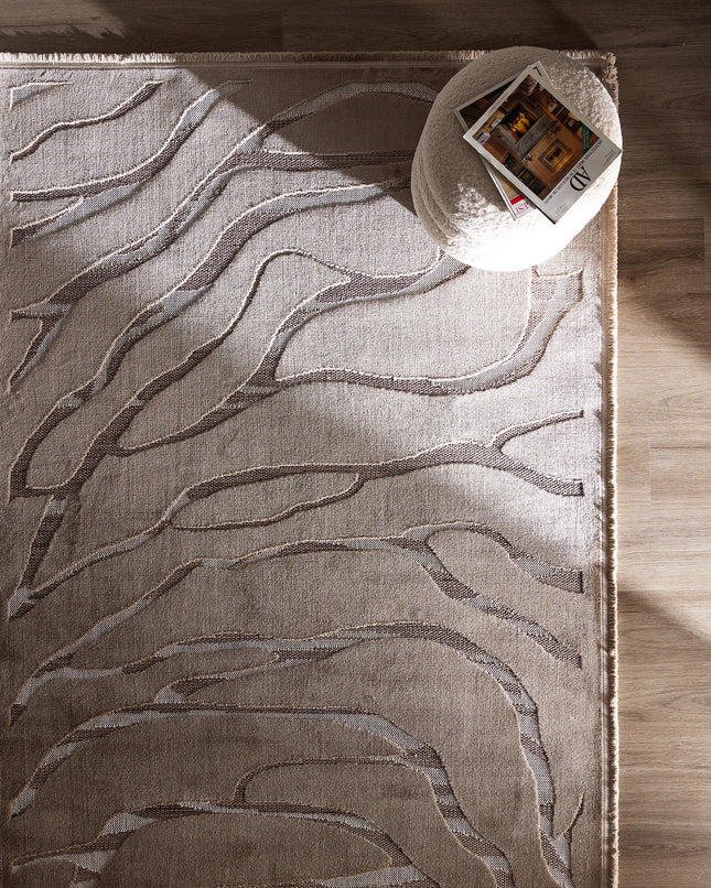 Farce Beige Carpet - Elegant Contemporary Floor Covering