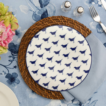 Rêve Bleu Sérénité Blue Serving Plate Ethno-Modern