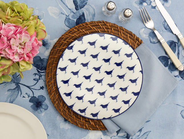Rêve Bleu Sérénité Blue Serving Plate Ethno-Modern
