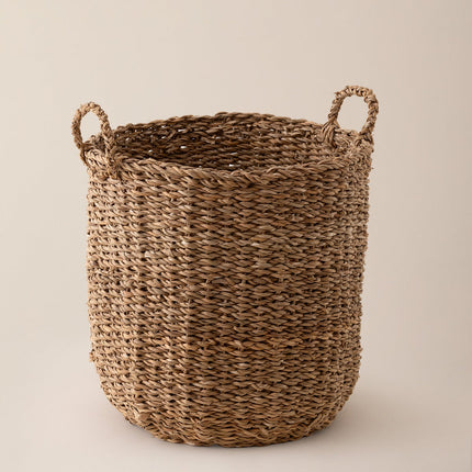 Olivia Natural Woven Basket 35cm - Decorative Storage