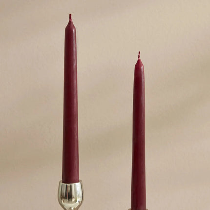 Karaca Bordeaux Candle Holder Set 24cm - 2 Pieces