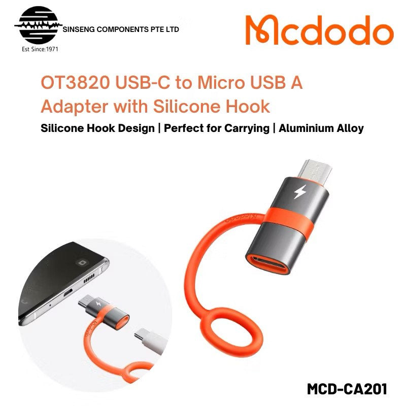 محول Mcdodo OTG USB-C إلى Micro USB OT-3820 محول Mcdodo OTG USB-C إلى Micro USB OT-3820