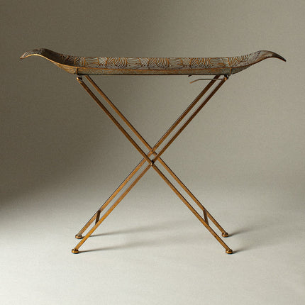 Azure Gold Metal Table - Contemporary Accent Furniture